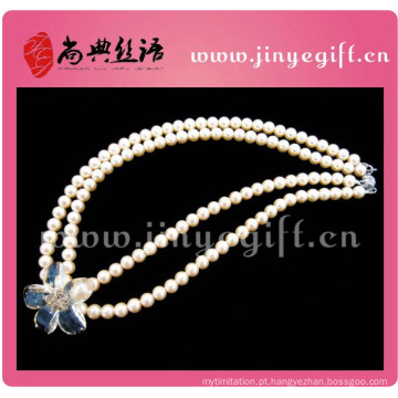 Fashion Bijoux Handmade Imitation Pearl Bead Necklace